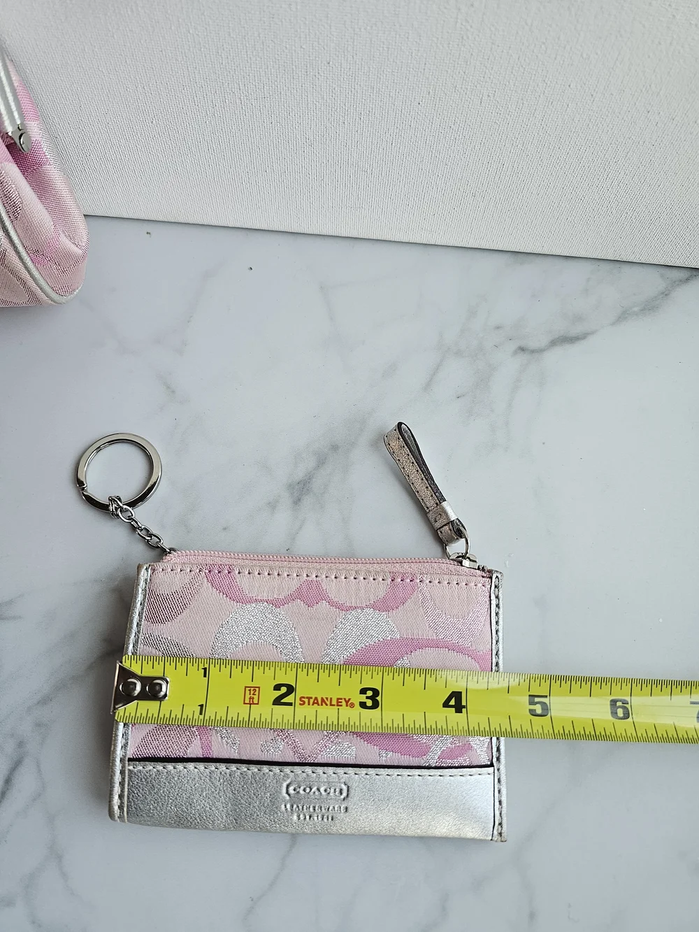 Pink Kisslock Wristlet and Card Wallet - Picture 11 of 12